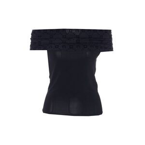 Marine Serre Women Moonogram Off Shoulder Top